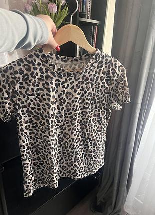 Футболка леопард