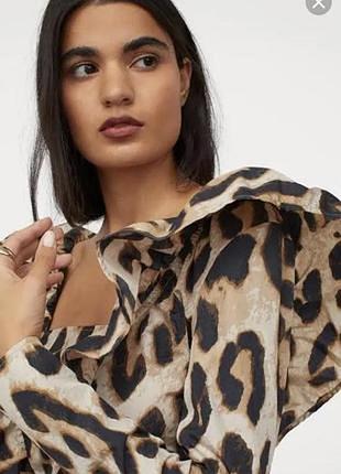 Лепардовое мини платье 3