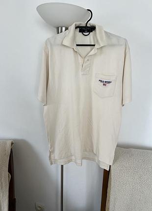Світло бежеве поло