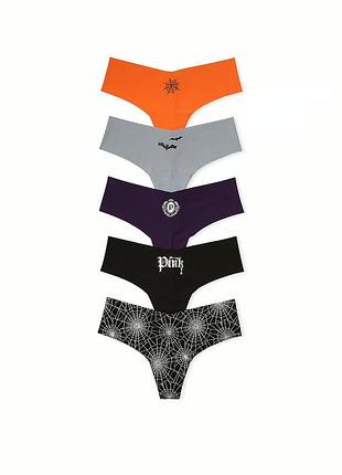 Набор из 5-ти бесшовных трусиков victoria’s secret оригинал трусы виктория сикрет