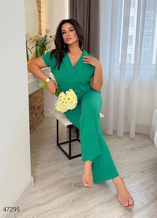 Комбинезон жатка с поясом большие размеры