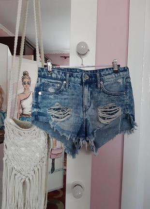 Шорты рваные &denim