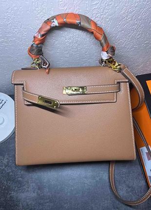 Сумка з натуральної шкіри в стилі hermes ,з аксесуарами і упакування фірмове