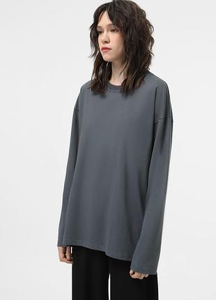 Лонгслів ейсік темно-сірий