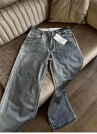 Джинси zara з ефектом металізації