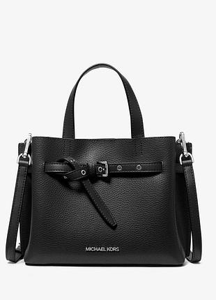 Жіноча сумка michael kors emilia small logo satchel leather black оригінал