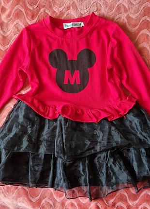 Платье микки матус, минные маус, 2-3 года.