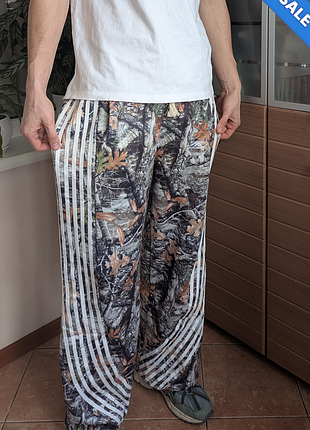 Широкі y2k camo мультикам спортивні штани realtree як adidas зі смужками oversize