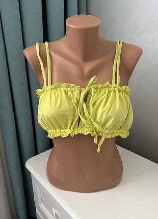 Жіночий топ-купальник лимонний. розмір с/м