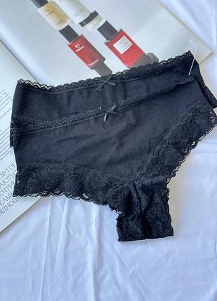 Комплект з 2 жіночих трусиків хіпстерів з мереживом esmara