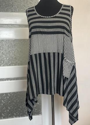Жіноча туніка на літо,з тонкого трикотажу,в полоску