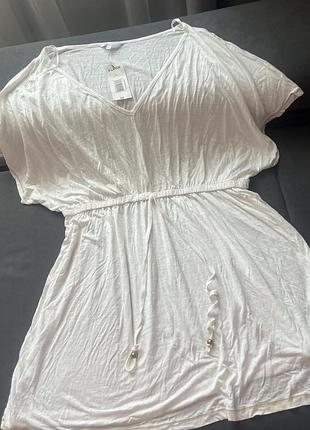 Натуральне парео туніка пляжна xl