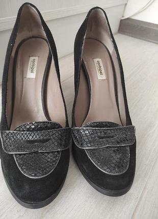 Туфли замшевые фирменные стильные conbipel. италия