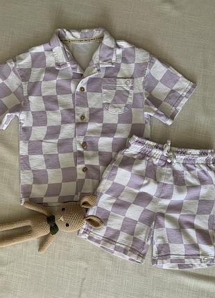 Літній костюм в квадратики george