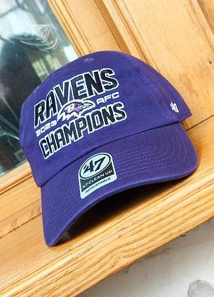 Оригинал бейсболка кепка балтимор рэйвенс baltimore ravens (usa) nfl nhl nba 47 brand new era ny нфл
