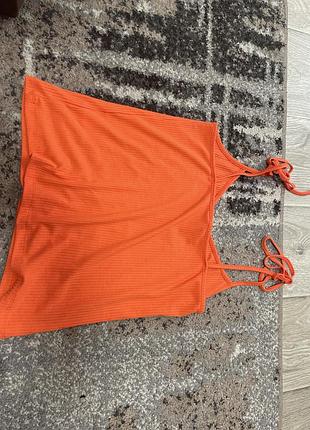 Топік оранжевий на брительках pagecne розмір m