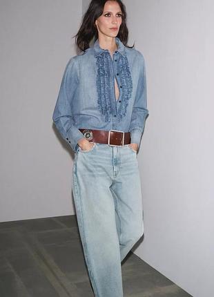 Джинсова сорочка zw collection