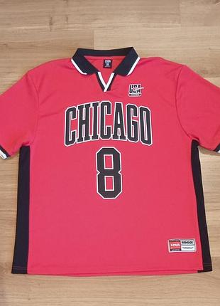 Футболка полоchicago bulls fsnb jersey