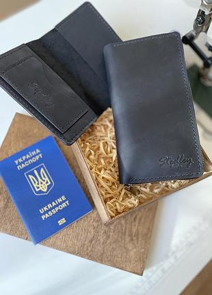 Портмоне клатч из натуральной кожи ручной работы stedley7 фото