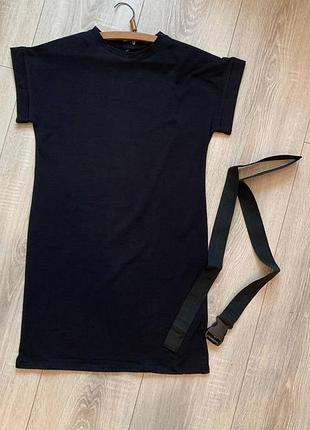 Туники черные с поясом, размеры: m, l, xl