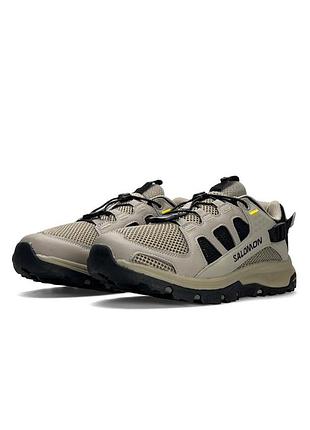 Мужские кроссовки salomon tech amphib 5 beige black