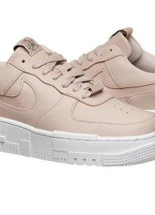 Кожаные кроссовки "nike air force 1 low pixel"(ck6649-200)