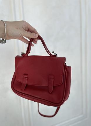 Стильна сумка кольору марсала 4