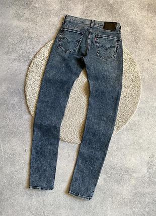 Levi’s premium 519 slim skinny jeans оригінал чоловічі джинси штани завужені вузькі слім скіні блакитні світлі