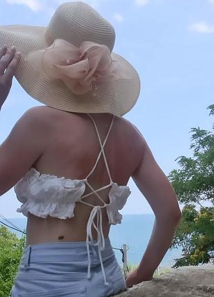 Шляпа женская на лето с широкими полями