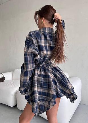 Костюм зі спідницею костюм у клітинку клетчатый костюм с юбкой