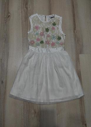 Нарядное праздничное платье, пышное выпускное платье на 6-8 лет