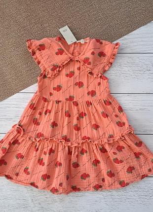 Платье из муслина на 2-3 рочки