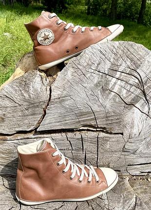 Шкіряні кросівки converse, 40 розмір, устілка 25,5 см, на вузьку ногу