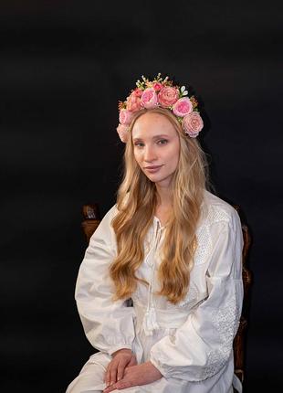 Вінок український рожевий