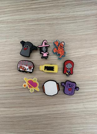 Набір джибітсів для крокс, crocs, прикраси на взуття, мультяшні, прикольні, дитячі шрами