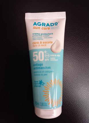 Солнцезащитный крем для лица spf 50+ испания