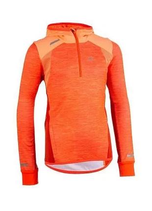 Спортивна стрейчева кофта худі куртка з капюшоном decathlon kalenji kiprun