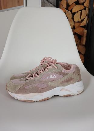 Оригінальні кросівки fila з натуральної замші🩷🩶