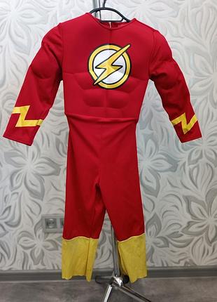 Карнавальний костюм супергероя dc flash флеш