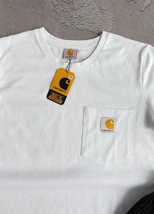Літній чоловічий костюм футболка шорти carhartt8 фото