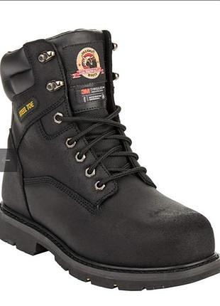 Мужские кожаные ботинки производителя brahma
с металлическим носиком