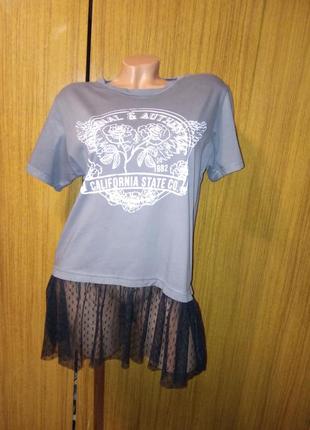 Футболочка з фатіновим низом