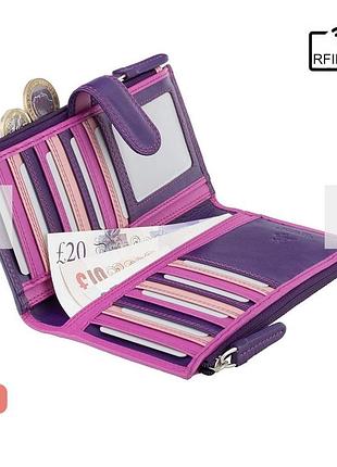 Рожевий жіночий гаманець visconti rb100 bermuda (berry/multi)