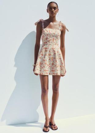 Сукня жіноча коротка квіткова zara new