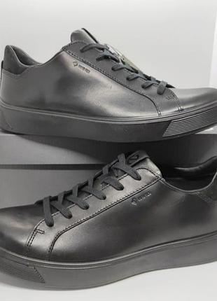 Кожаные кроссовки кеды ecco gore tex оригинал