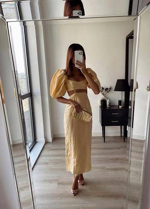 Оригинальное льняное платье туречки