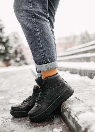 Кросівки жіночі з хутром nike найк