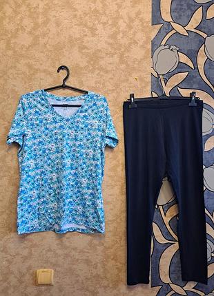 Комплект футболка с лосинами 48-50