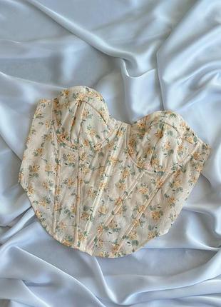 Цветочный бюстье 🤍