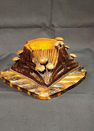 Статуетка пень дерев'яна